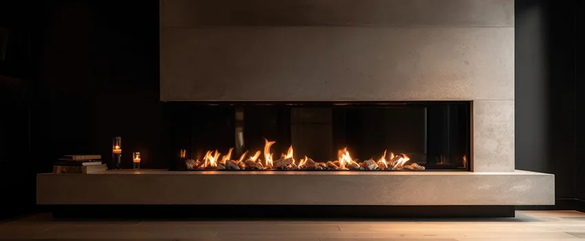 Gas Fireplace Ember Bed Design Services in Burlingame, California